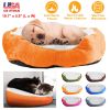 iMounTEK Dog Bed Plush Donut Nest Non-Slip Base Comfort Support Self-Warming Shag