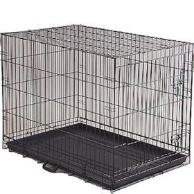 Prevue Pet Products Economy Dog Crate Wire Plastic Pan Handles Sturdy Stable Secure Indoor Containment Durable Lightweight Design (Option: Extra Small)