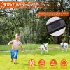 LED Dog Collar Rechargeable Hi Vis Safety Nine Color Modes USB Optical Fiber CCS