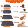 Plush Dog Bed Egg Crate Non-Slip Cozy Removable Cover Supportive Mattress CCS