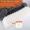 Plush Dog Bed Egg Crate Non-Slip Cozy Removable Cover Supportive Mattress CCS