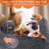 Plush Dog Bed Egg Crate Non-Slip Cozy Removable Cover Supportive Mattress CCS