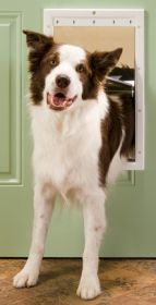 PetSafe Plastic Dog Door Affordable Durable Tough Plastic Closing Panel (Option: Large)