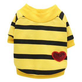Casual Dog Clothing Versatile Cloth Apparel Multi-Color Sizes CCS (Option: Yellow-M)