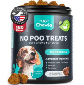 Chewia — No Poo Chews Dogs Coprophagia Deterrent — Stool Eating Probiotics Digestive Health Enzymes Nutrients Nourishment Daily Wellness Support (Option: Duck)