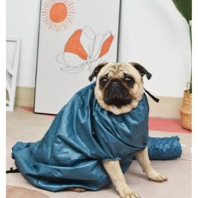 Fast Drying Grooming Bag Efficient Dog Quick-Dry Suit Wrap Blow Dryer Cuff CCS (Option: S-Blue)