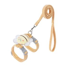 Dog Harness Wing Shaped Decorative Walking Vest Small Puppy CCS (Specification: Yellow/S)