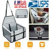 Unbranded — Dog Booster Car Seat Foldable Travel Carrier Clip-on Safety Leash Zipper Storage Pocket Small Medium Pets Secure Elevated Design