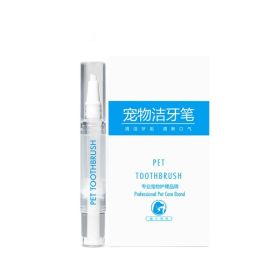 Unbranded — Dog Toothbrush Pen Teeth Cleaning Tool Fresh Breath Dental Plaque Tartar Removal Easy Care Oral Hygiene Design (Option: Pet Toothbrush Pens 1pack-1PC)