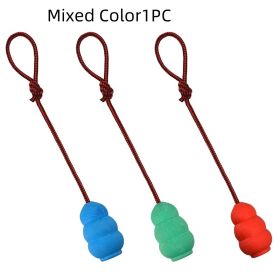 Natural Rubber Dog Rope Hoist Toy Braided Cotton Tug Dental Lead Play CCS (Option: Mixed Color Hair-9cm)