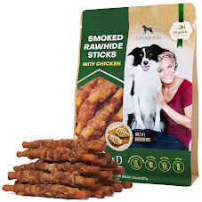 Beloved Pets — Smoked Rawhide Chicken Wrapped Dog Chews — Natural Grain Free Organic Meat Human Grade Dried Long Lasting Treat Design (Option: Beloved Pets)