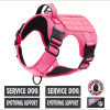 Hiphoppet Tactical Service Dog Harness Reflective No Pulling