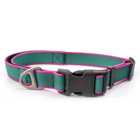Tactical Dog Collar Wear-Resistant Heavy-Duty Nylon Control Handle Clasp CCS (Option: Green-50cm)