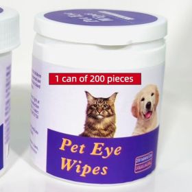 Dog Eye Wipes Tear Stain Remover Gentle Pearl Cotton Pads 200 Count Tub CCS (Option: 1pcs)