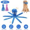 Unbranded — Carton Octopus Toy Set No Stuffing Squeaky Crinkle Bright Colorful Plush Safe Odorless Interactive Durable Chewing Puppy Play
