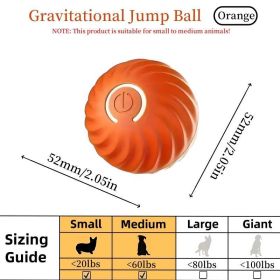 Dog Interactive Jump Ball Durable Natural Rubber Chase Toy High Bounce CCS (Option: Orange)