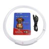 Unbranded — USB Rechargeable LED Dog Collar High Visibility Polymer Fiber Adjustable Waterproof Safe Night Walking Light Up Design Puppies Dogs