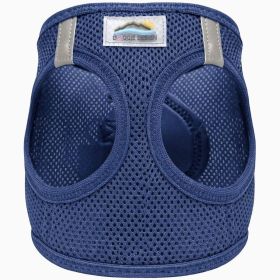 Doggie Design American River Solid Ultra Choke Free Dog Harness Navy (Color: navy, Size: XX-Small)