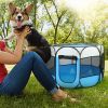 PetLuv — Pet Tent Playpen — Travel Shade UV Protection Safety Indoor Outdoor Mesh Polyester Ventilation Puppy Secure Portable Design
