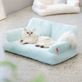 MEWOOFUN — Plush Dog Bed — Washable Couch Non-Slip Bottom Fluffy Puppies Small Medium Soft Comfortable Indoor Cushioning Cozy Supportive Durable (Option: QCP26)