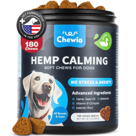 Chewia — Calming Chews Dogs Duck Flavor Canine Supplement — Stress Anxiety Relief Tranquility Concentration Daily Wellness Comfort Support (Option: 1PC)