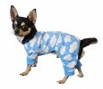 Doggie Design CuddlePup Dog Pajamas Fluffy Clouds Blue Cozy Warm Fleece