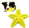 Rubber Starfish Dog Squeaky Puzzle Chew Toy Natural Durable CCS