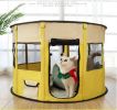 Dog Playpen Oxford Cloth Breathable Mesh Portable Containment Pop Up Frame CCS