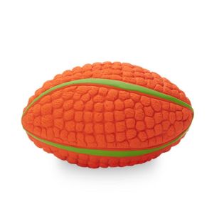 Dog Branch Chew Toy Latex Rubber Interactive Squeaky Splinter Free Stick CCS (Color: Orange)