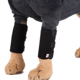 Dog Joint Brace Neoprene Compression Support Healing Wrap Hock Leg Sleeve CCS (Color: Black)