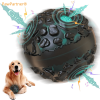 Squeaky Giggle Ball Interactive Indestructible Rubber Fetch Chew Toy CCS