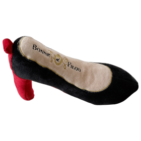 Unbranded — Red Heel Squeaky Dog Shoe Toy Fetch Hypoallergenic Plush Soft Interactive Play (Size: L)