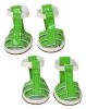 Dog Shoes Waterproof PVC Sandals Buckle Support Paw Protection Air Vents 4 Pack CCS