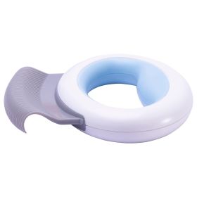 Pet Life — Knuckler Grooming Rake — Handheld Flexible Comb Innovative Compact Effective Comfortable Travel Tool (Color: Blue)