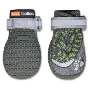 Dog Helios — Surface Premium Grip Performance Dog Shoes — Paw Protector Set No Skid Traction Outdoor Comfort Durable Build Small Medium Large Dogs (Color: Green, Size: small)