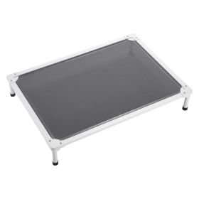 Portable Elevated Dog Bed Aluminum Frame Textilene Mesh Outdoor Cot CCS (Default: Default)