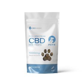 CBDMagic — Full Spectrum Dog Treats — Skin Coat Heart Support Calming Natural Wellness Balanced Daily Functional Snack Design (Dosages: 1000mg)