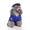 Pet Life Pawlice Pawtrol Police Officer Dog Costume Uniform Embroidered Badge Matching Cap