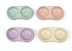 Eco Friendly Wheat Straw Dog Bowl Food Safe Polypropylene Non Skid Rubber Feet CCS