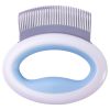 Pet Life Knuckler Grooming Rake Comb Handheld Travel Flexible Deshedding