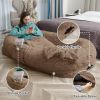 Human Sized Orthopedic Dog Bed Washable Faux Fur Lounge Giant Cuddle Cushion CCS