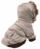 Metallic Fashion Dog Parka Warm Winter Jacket Windproof Puffer Fleece CCS