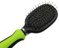 Pet Life Flex Series Grooming Dog Brush Dual Sided Stainless Pin Nylon Bristle
