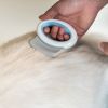 Pet Life Knuckler Grooming Rake Comb Handheld Travel Flexible Deshedding