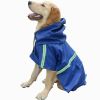 Lightweight Dog Raincoat Hooded Jacket Reflective Trim Clear Hood Visor CCS