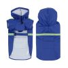 Lightweight Dog Raincoat Hooded Jacket Reflective Trim Clear Hood Visor CCS
