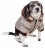 Metallic Fashion Dog Parka Warm Winter Jacket Windproof Puffer Fleece CCS