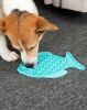 Dog Slow Feeder Bowl Fish Shaped Anti Choke Dish Non Slip Rubber Base CCS
