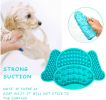 Dog Lick Mat Slow Feed Silicone Flexible Multi Textured Zones Suction Cups CCS