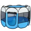 PetLuv — Pet Tent Playpen — Travel Shade UV Protection Safety Indoor Outdoor Mesh Polyester Ventilation Puppy Secure Portable Design